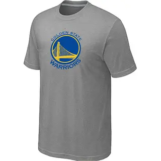 Golden State Warriors Men's Gold Big & Tall Primary Logo T-Shirt - Grey