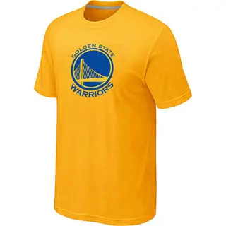 Golden State Warriors Men's Gold Big & Tall Primary Logo T-Shirt - Yellow