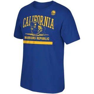 Golden State Warriors Men's Gold Cali Bear T-Shirt - Royal