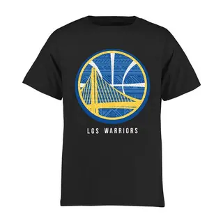 Golden State Warriors Men's Gold Noches Enebea T-Shirt - Black