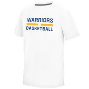 Golden State Warriors Men's Gold On-Court climalite Ultimate T-Shirt - White