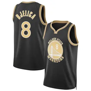 Golden State Warriors Men's Nemanja Bjelica Gold Swingman Black Select Series Jersey