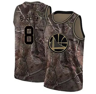 Golden State Warriors Men's Nemanja Bjelica Gold Swingman Camo Realtree Collection Jersey