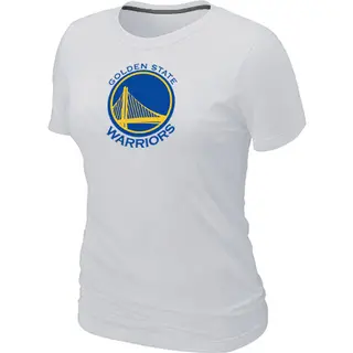 Golden State Warriors Women's Gold Big & Tall Primary Logo T-Shirt - White