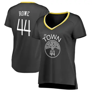 Golden State Warriors Women's Jackson Rowe Gold Swingman Black Jersey - Statement Edition