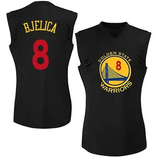 Golden State Warriors Women's Nemanja Bjelica Gold Swingman Black New Fashion Jersey