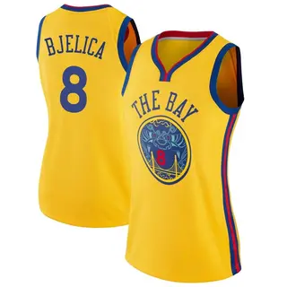 Golden State Warriors Women's Nemanja Bjelica Gold Swingman Jersey - City Edition