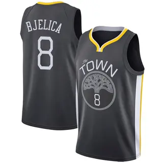 Golden State Warriors Youth Nemanja Bjelica Gold Swingman Black Jersey - Statement Edition