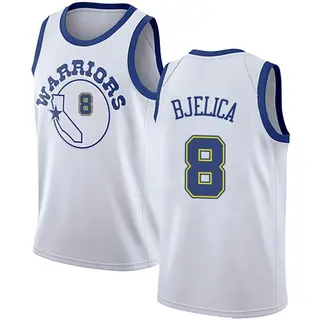 Golden State Warriors Youth Nemanja Bjelica Gold Swingman White Hardwood Classics Jersey